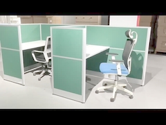 Escritorio de oficina de aluminio rojo Escritorio de oficina para oficina 2 4 6 asientos para personas