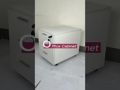 3 Cabina de escritorio Pedestal móvil de madera