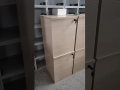 Cabinet de archivos móvil de 3 cajones Cabinet de archivos de madera con cerradura