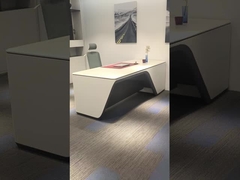 Fabricantes OEM Muebles de oficina Blanco CEO Escritorio ejecutivo