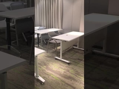 Escritorio plegable de la sala de entrenamiento mesas de reunión apilables con ruedas
