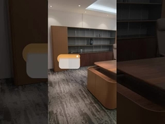 Escritorio de la esquina ejecutivo moderno en forma de L