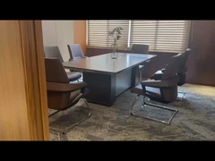 Muebles BESTON de madera Sala de reuniones grande Mesa y sillas