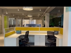 BESTON Muebles para 4 personas Estaciones de trabajo Materiales de aluminio con tabiques