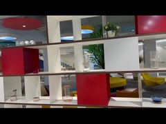 Muebles BESTON personalizados de madera Divididor de área de oficina Librería móvil Cubo Librería Estante