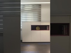 BESTON Muebles de oficina Armarios de archivos de madera Armario de almacenamiento blanco