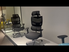 Silla de oficina negra de malla antivibración Beston Furniture