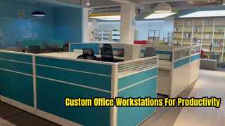 Estaciones de trabajo de oficina modulares personalizadas para una productividad moderna