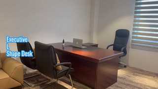 Aspecto: el escritorio de oficina Boss más clásico hasta el momento en forma de L