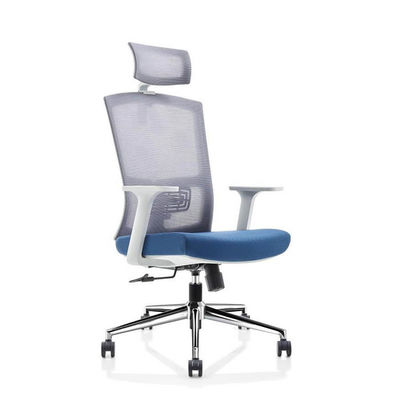 Silla de oficina con asiento de malla de poliuretano para silla de escritorio para computadora con respaldo alto para personal