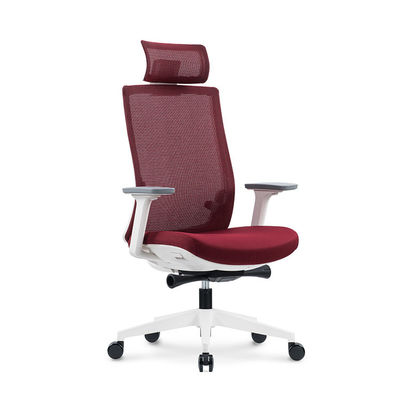 Silla ergonómica roja de la oficina del eslabón giratorio de la malla de la vibración de la silla de la oficina del CEO rojo