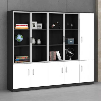 Gabinete de almacenamiento blanco de la puerta del OEM 5 de los archivadores de madera de la oficina de 79 pulgadas
