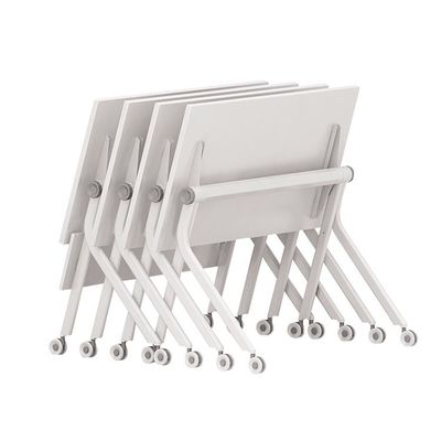 Durabilidad plegable de madera de la tabla de entrenamiento plegable de acero de madera con las ruedas
