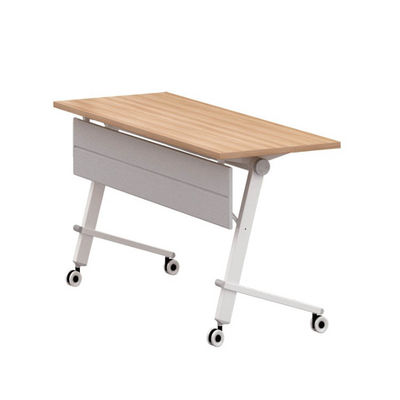 Color de grano de madera resistente al agua plegable movible de la tabla de entrenamiento con el estante