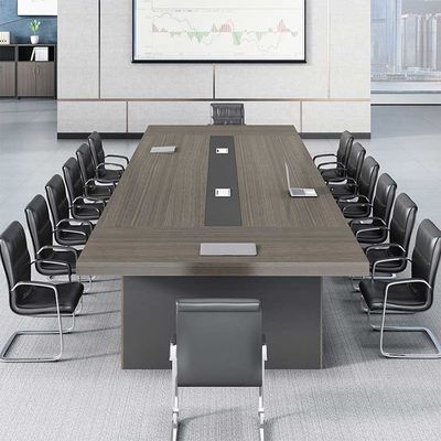 Mesa de conferencias de oficina de 2 m Mesa de reuniones clásica grande ejecutiva