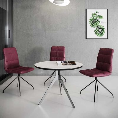 Escritorio de reunión de madera de la mesa de reuniones redonda de W600mm pequeño con la pierna de la forma de Y