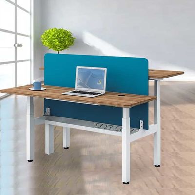 Elevación automática eléctrica del soporte del asiento del escritorio del puesto de trabajo ajustable de 2 personas