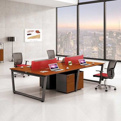 Estación de trabajo de área abierta modular Cubicle de madera