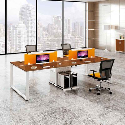 Cubicle Modular Moderno Divisiones Mesa Oficina Estación de trabajo para 4 personas