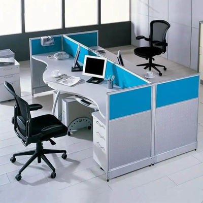Azul 2 4 6 Personas Arco de oficina Estación de trabajo Muebles de escritorio
