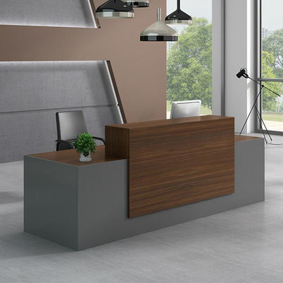 Escritorio de recepción moderno de madera Muebles de salón de belleza Recepción de salón de belleza