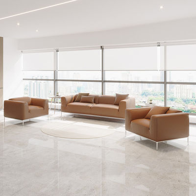 Sofá de escritorio de 3 plazas Muebles de la habitación Sofá moderno de cuero sintético