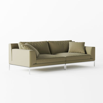 Sofá de oficina de cuero verde Muebles de cuero de PU Sofá moderno