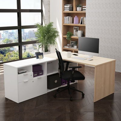 Escritorio ejecutivo de madera Escritorio de trabajo Escritorio de computadora Escritorio y silla