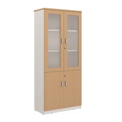 Armario de archivos Muebles de oficina Armario de archivos de madera con puerta de vidrio