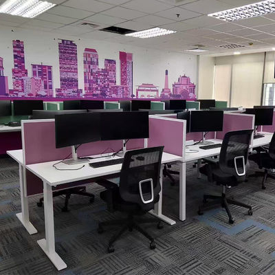 Estación de trabajo de oficina modular de 5 personas Personal de oficina Escritorio de oficina abierta Estación de trabajo de oficina