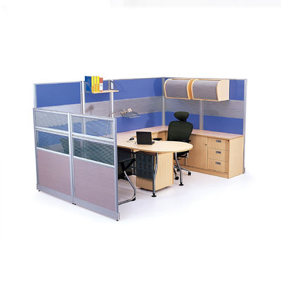 Módulo de trabajo modular de alta partición con gabinete superior y cubículo de oficina de tamaño personalizado