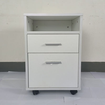 Cabinet de madera móvil de 2 cajones bajo el escritorio
