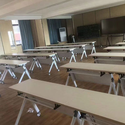 25mm Melamina de la tabla de escritorio plegable de los estudiantes con 1200x400x750mm Tamaño para el aula de la mesa de entrenamiento