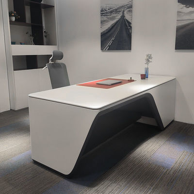 Fabricantes OEM Muebles de oficina Escritorio de gerente blanco Escritorio ejecutivo