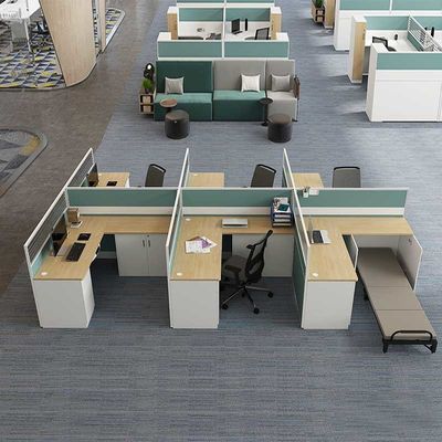 Fabricantes de muebles de oficina Estación de trabajo de oficina modular de 4 vías con separación