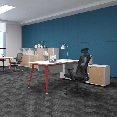 Muebles de escritorio de escritorio comercial blanco Mesa de oficina modular para estaciones de trabajo