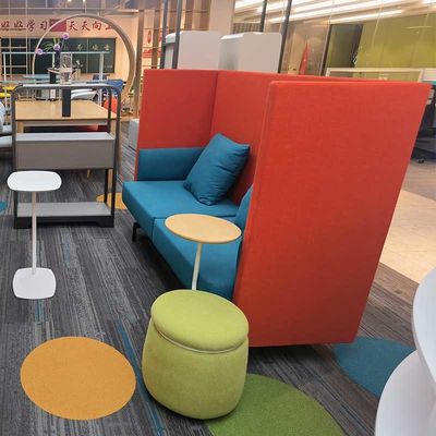 Sofá modular de oficina de tela con tamaño personalizable para oficinas y salas de estar
