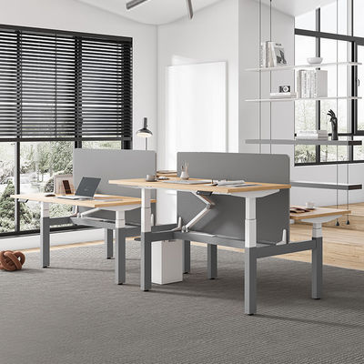Mesa de oficina eléctrica ajustable en altura con doble motor