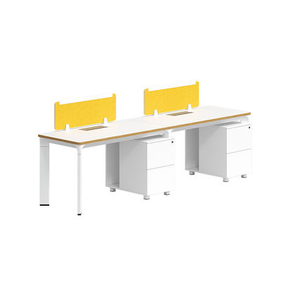 Estación de trabajo de escritorio de color blanco Muebles de oficina Modular 1 2 6 Personas Mesa de oficina