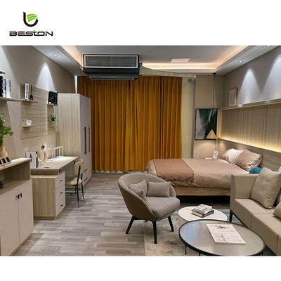 Juego de dormitorio de apartamento, madera, juego de muebles de dormitorio de hotel 5 estrellas