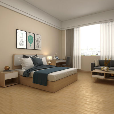 Beston BS-HT19 Set de dormitorio de hotel con mesa de cama de madera personalizada