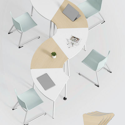 Mesa de entrenamiento plegable de diseño moderno, larga y móvil, para conferencias