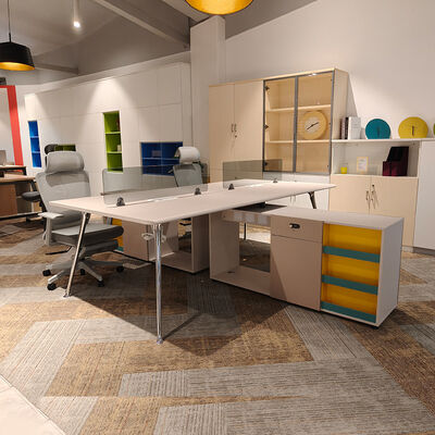 Escritorio modular de alta calidad Escritorio de madera para 4 personas