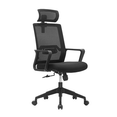 Sillones de escritorio ergonómicos modernos con respaldo alto, revestimiento de malla transpirable, rodante, giratorio, confortable, silla de computadora