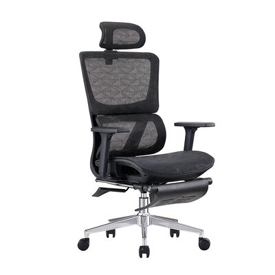 Silla de oficina con malla Ergonómica Respirable Reverso con malla de altura ajustable Base giratoria con reposabrazos ajustables en 3D para oficina